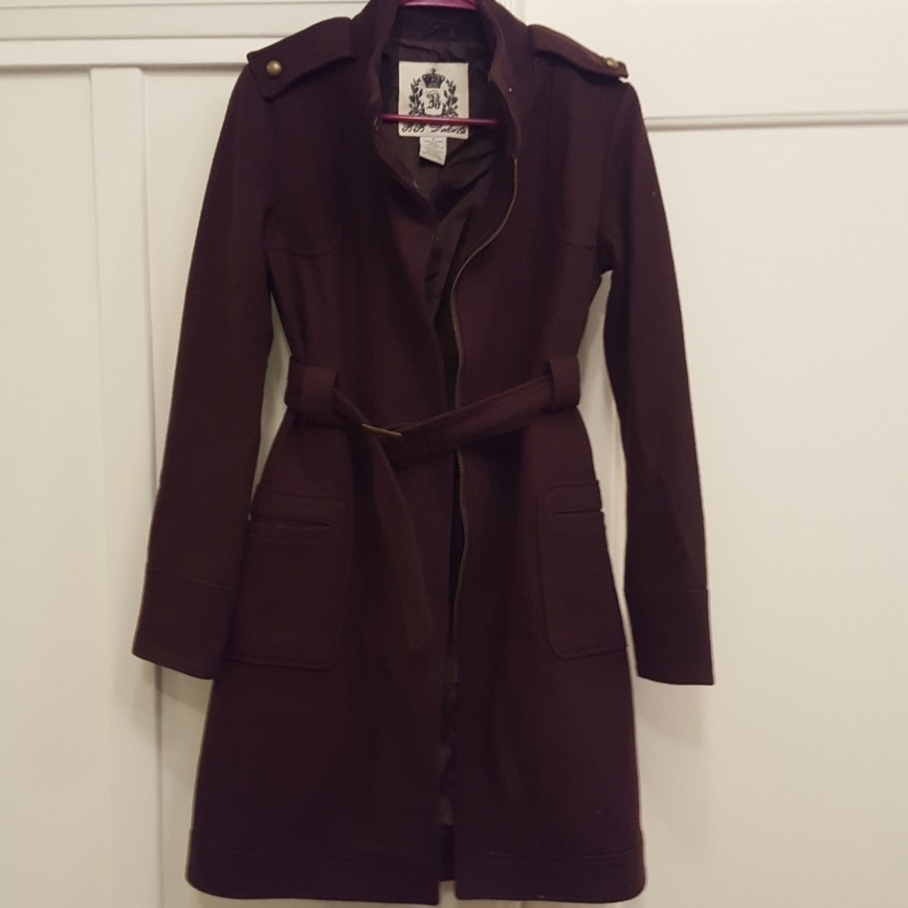 BB Dakota Brown Zip Trench Coat